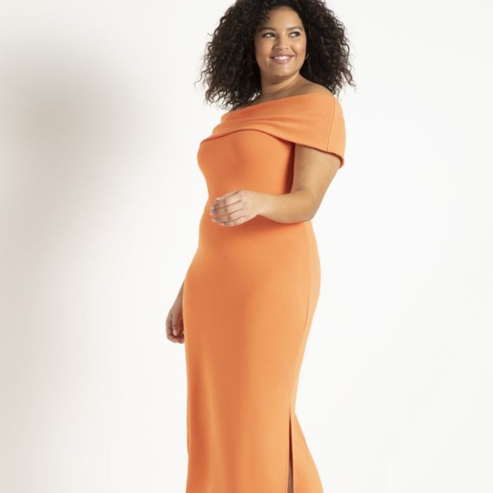 Off The Shoulder Maxi With Side Slits